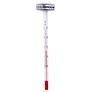 Glass thermometer for wine